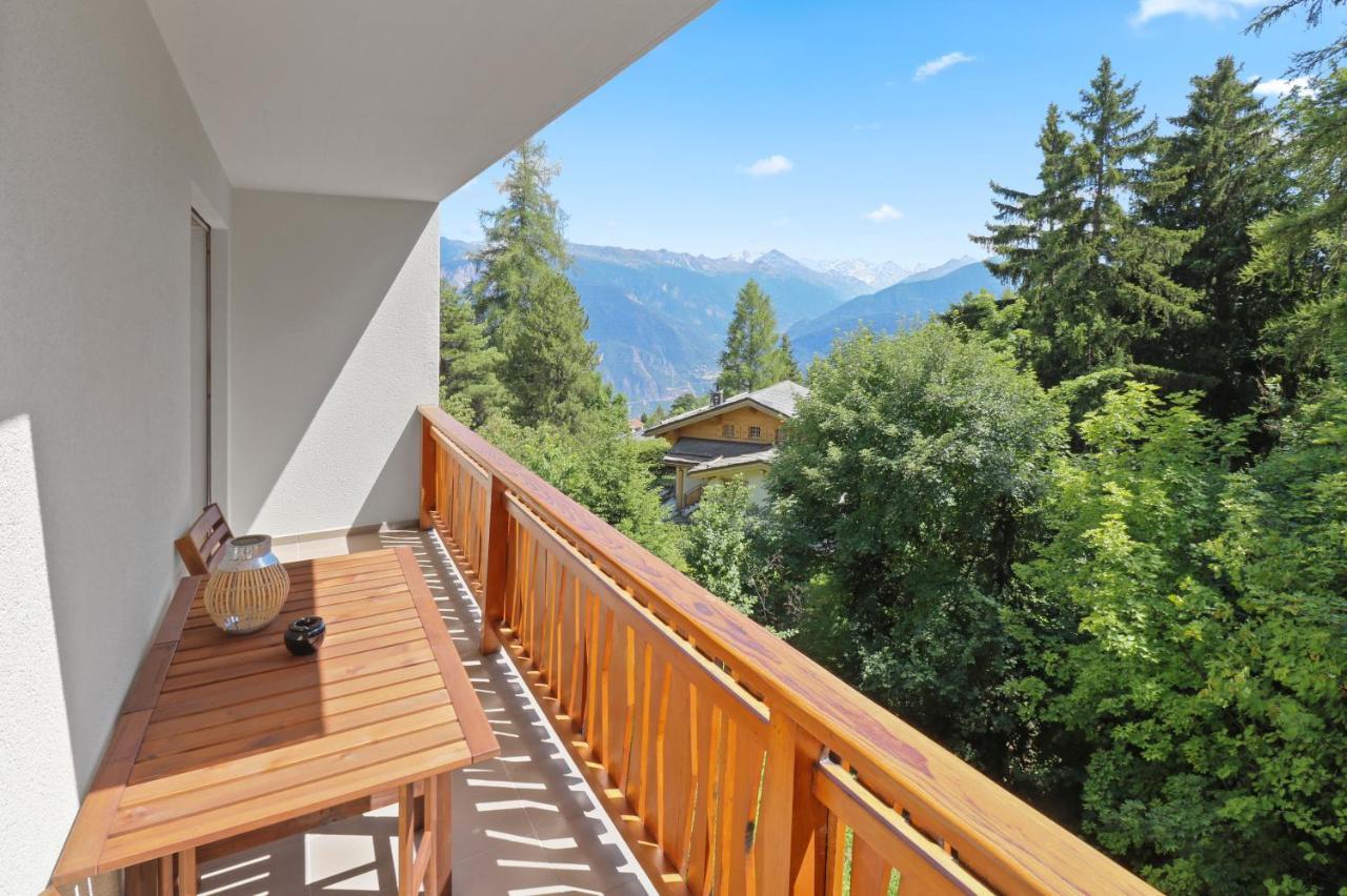 Appartement Grandiose Avec Vue Sur Les Montagnes Crans-Montana Exterior foto